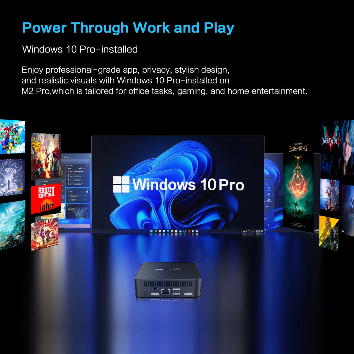 MLLSE M2 Pro Budget Mini PC - Intel J3710 Processor | 8GB RAM, 256GB SSD | Perfect Starter Desktop Computer