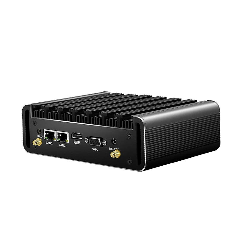 XCY Industrial Fanless Mini PC - Business Computer | Intel i3/i5/i7 | 24/7 Operation | Dual LAN Ports | 2x RS232