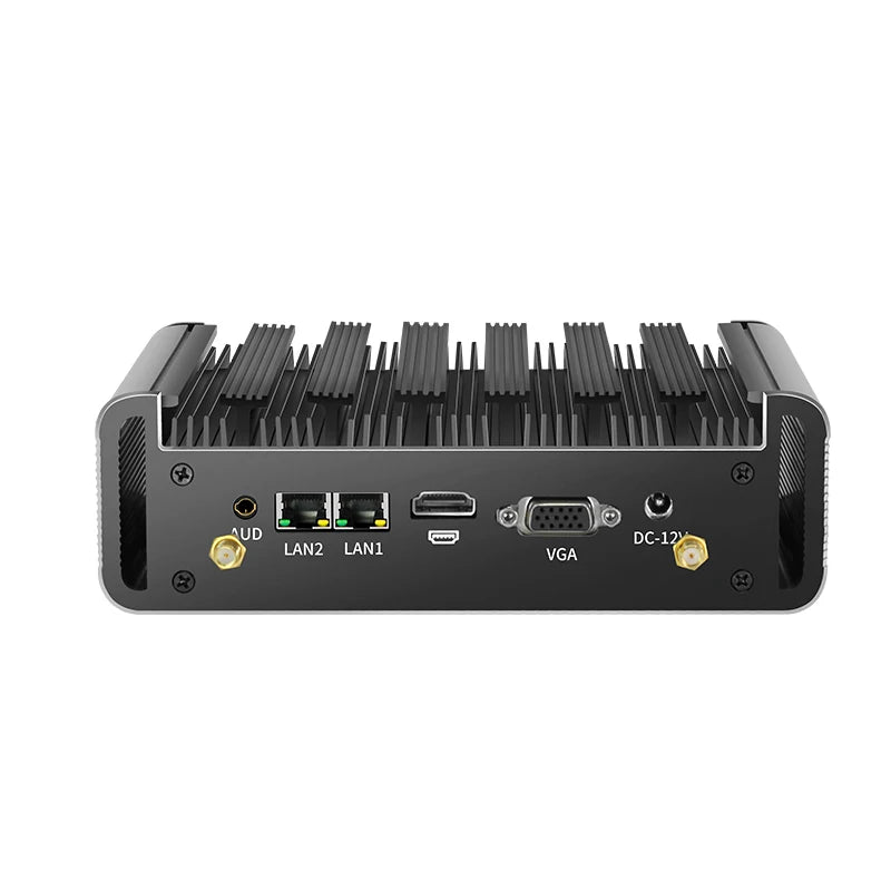 XCY Industrial Fanless Mini PC - Business Computer | Intel i3/i5/i7 | 24/7 Operation | Dual LAN Ports | 2x RS232